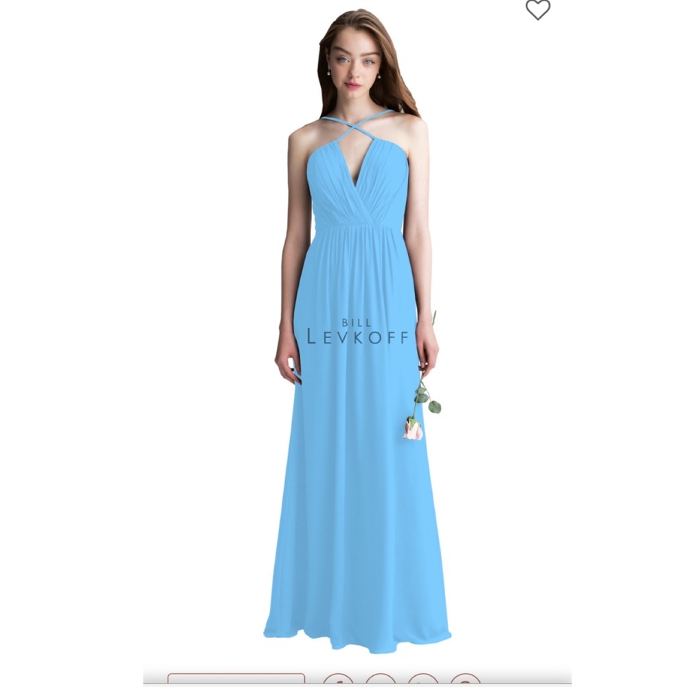 Bill Levkoff Bridesmaid Dress Style 1405 Capri Blue Maternity
